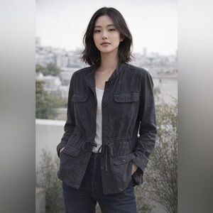 Hei Hei Gray Lightweight Jacket L Western Chic Normcore StreetwearFemme